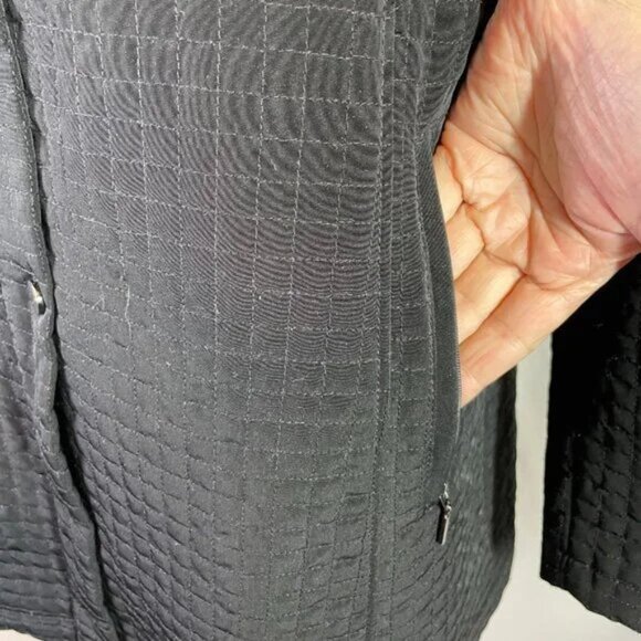 Gallery Quilted Stand Collar Barn Jacket Black Size L - Picture 5 of 14